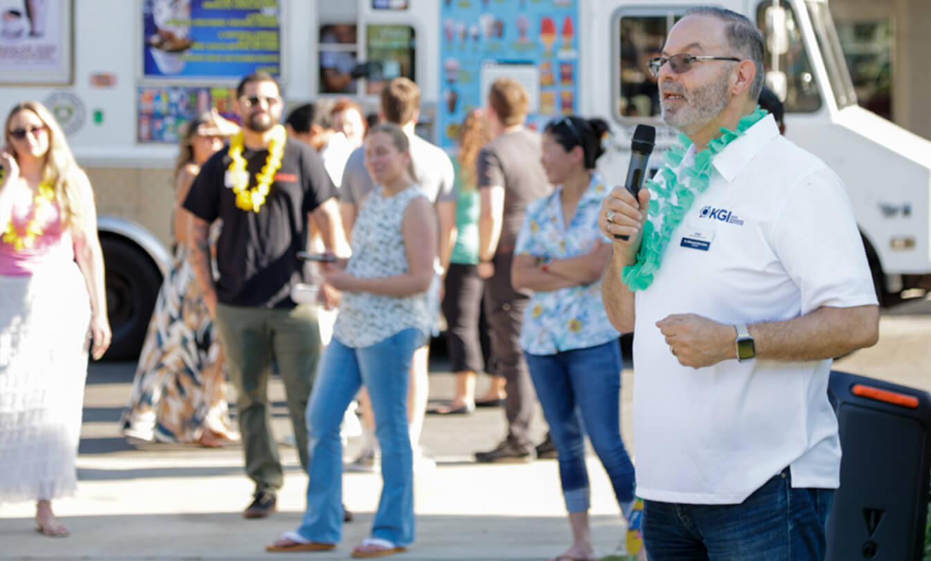 KGI president at Luau