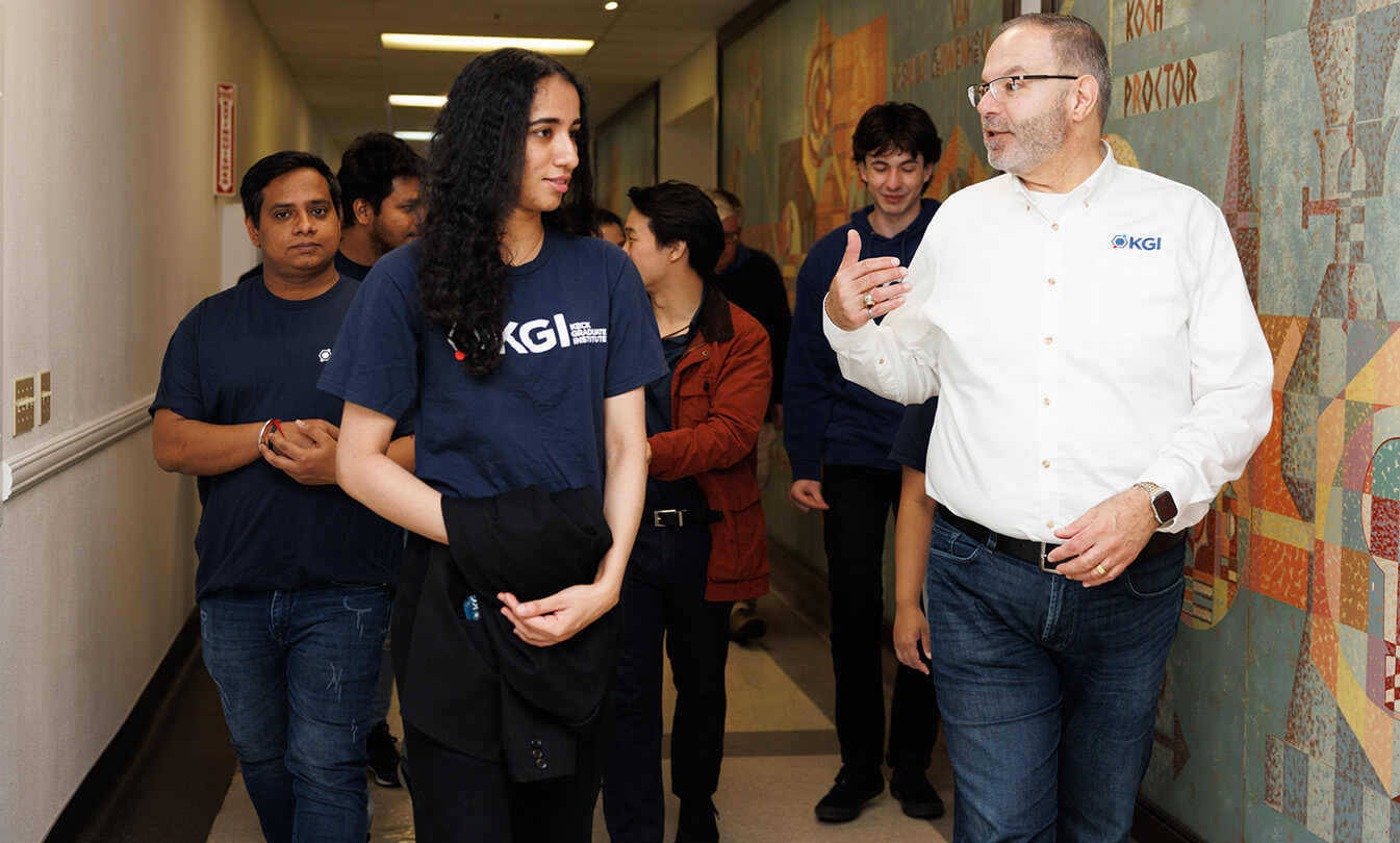 KGI president walks with the students