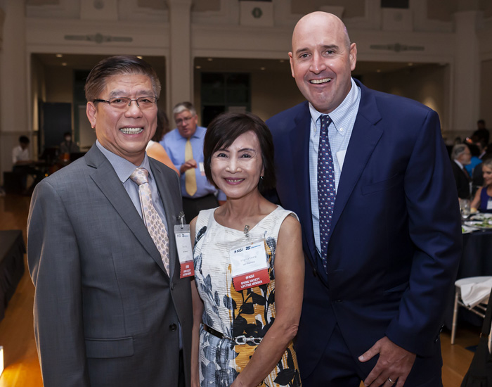 Steve Keck with Tony and Virginia Chan