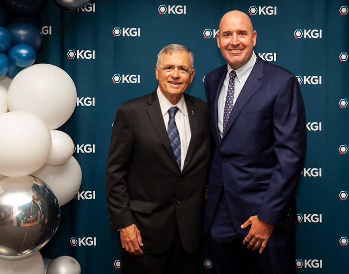 Steve Keck with former KGI President Dr. Sheldon Schuster