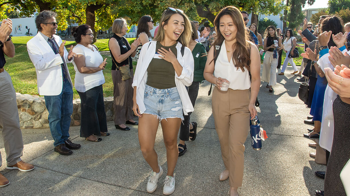 kgi students being applauded